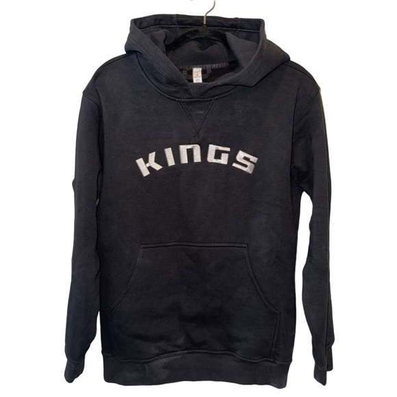 LULULEMON SUPER RARE Black Scuba Los Angeles Kings Logo Hoodie Sweatshirt Size 6 - Picture 1 of 6